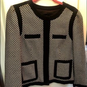 Black and White Club Monaco Jacket